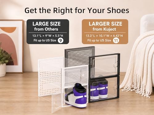 Kuject X-Large Shoe Storage Boxes 12 Pack - Image 2
