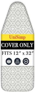 UniSimp Small Ironing Board Cover and Pad 12"x32" Small Iron Board Cover by UniSimp