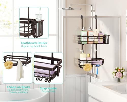 HapiRm Hanging Shower Caddy Organizer - Image 2