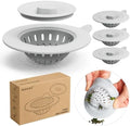 4 Pack Silicone Kitchen Sink Drain Catcher by SanmChuf