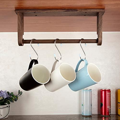 Wood-Paper-Towel-Holder-Under-Cabinet-Kitchen-Handmade - Image 4