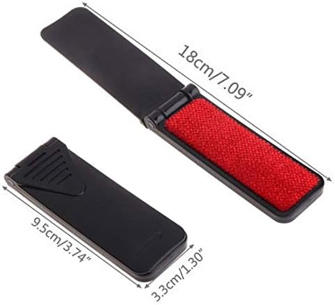 Portable Folding Mini Lint Brush Small Travel Purse Pet Hair Fabric Remover - Image 4