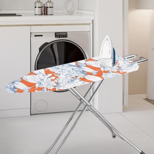 Hydrangea Flower Ironing Board Cover, Sketch Flowers Protective Sleeve - Image 2