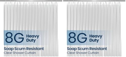 LiBa Waterproof Plastic Shower Curtain by Liba