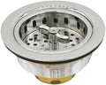 Westbrass A213-05 3-1/2" Wing Nut Twist Style Large Kitchen Sink Basket Strainer by Westbrass