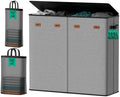 185L Laundry Hamper 4 Section by MECINFUL