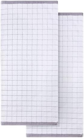 Homaxy 100% Cotton Terry Kitchen Towels, 2 Pack by Homaxy