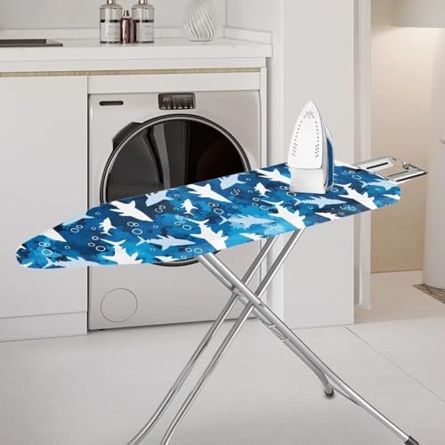 Blue Shark Ironing Board Cover and Pad Soft Fabric Cover - Image 2