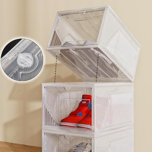 AWTATOS Shoe Storage Boxes, Fit up to US Size 15, 10 Pack - Image 6