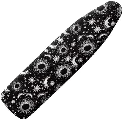Stretchy Home Ironing Board Cover, Moon Sun Star Print Ironing Board Cover by Wanzuoeng