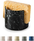 Zoeeker Sponge Holder for Kitchen, Ceramic Sink Caddy Scrub Sponge Rack by LAUCHUH