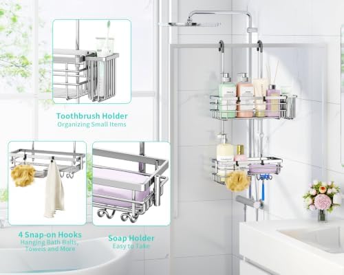 HapiRm Hanging Shower Caddy Organizer - Image 2