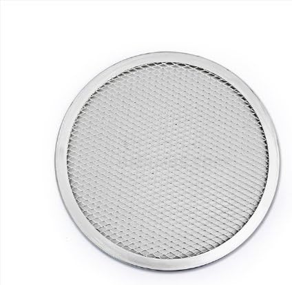 New Star Foodservice 50684 Restaurant-Grade Aluminum Pizza Baking Screen, Seamless, 14-Inch