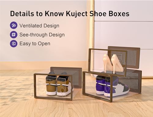 Kuject X-Large Shoe Storage Boxes 12 Pack - Image 5