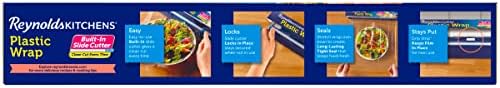 Reynolds Kitchens Clear Plastic Wrap, Built-In Slide Cutter, 225sq ft - Image 4