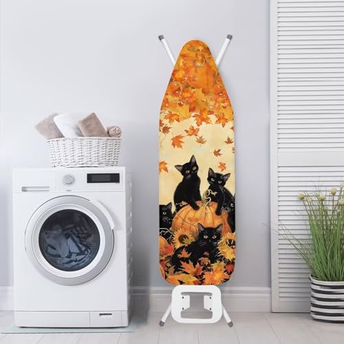 Fall Iron Pads for Ironing Thanksgiving Black Cat Pumpkin Resist Scorching - Image 3