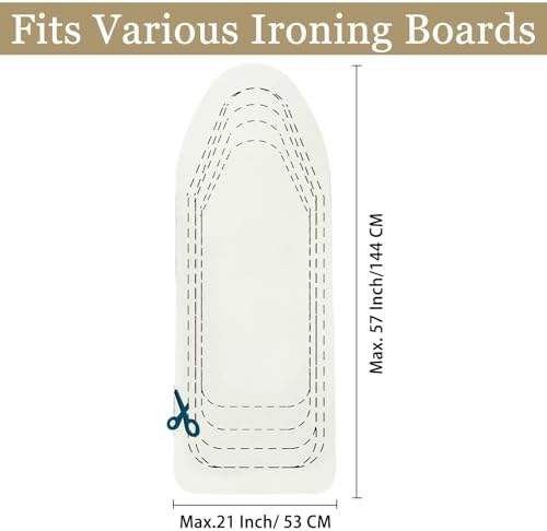 Ironing Board Felt Pad Only — Customizable to Fit Ironing Boards up to 57"x21" - Image 2