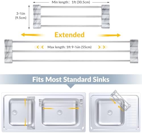 Tomorotec Adjustable Over-The-Sink Kitchen Rack - Image 2