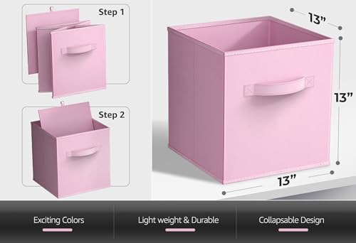 Sorbus Cube Storage Bin, 6 Pack - Image 2