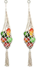 Geiserailie 2 Pieces Hanging Fruit Basket Boho Kitchen Decor by Geiserailie