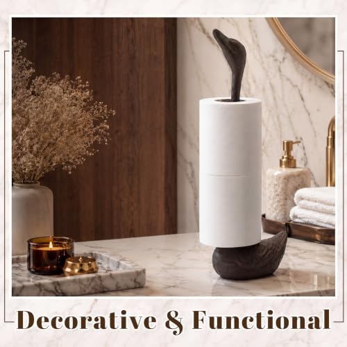 Maxdot Swan Paper Towel Holder for Bathroom Countertop, 15 x 3.3 x 5.5 Inch - Image 6