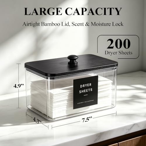 Dryer Sheet Holder with 6 Labels - Image 2