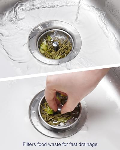 KONE 2PCS Kitchen Sink Basket Strainer Replacement - Image 7
