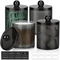 4 Pack Acrylic Qtip Holder Dispenser by AOZITA