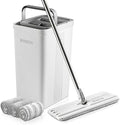 BOSHENG Mop and Bucket with Wringer Set, Flat Floor Mop and Bucket, with 3 by BOSHENG
