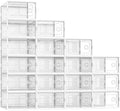 SONGMICS Stackable Shoe Boxes, Ventilated Clear by Unknown