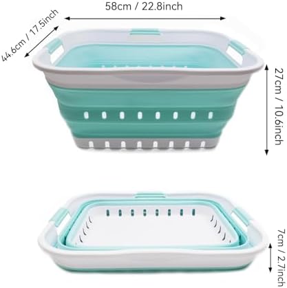 SAMMART 42L Collapsible Plastic Laundry Basket - Image 3