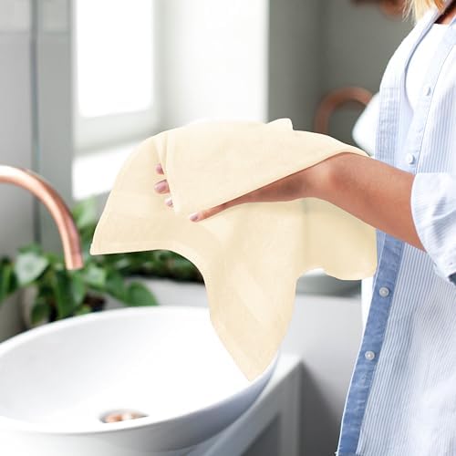 GLAMBURG Ultra Soft 6-Piece Hand Towel Set 16x28-100% Ringspun Cotton - Image 5
