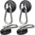 WELLZEER Magnetic Hooks 100lbs Black Magnet Hooks by WELLZEER