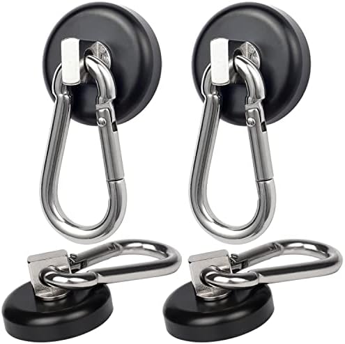 WELLZEER Magnetic Hooks 100lbs Black Magnet Hooks by WELLZEER