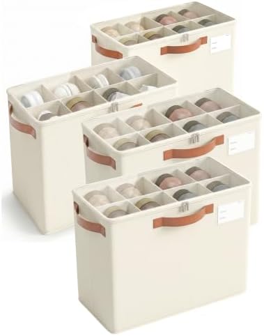 Varhomax Shoe Organizer Box for Closet, Small Foldable Shoe Storage Basket by Varhomax