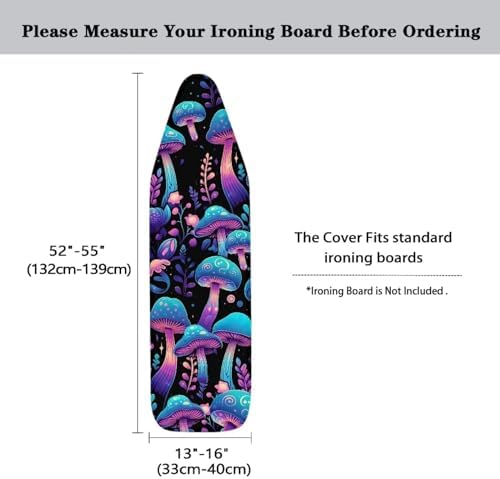 GLENLCWE Blue Mushroom Ironing Board Cover - Image 5