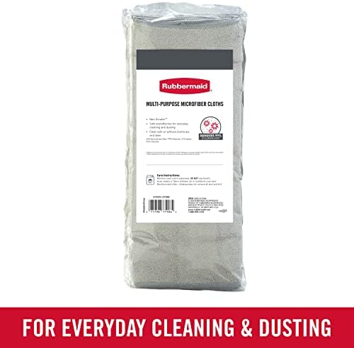 Rubbermaid All Purpose Microfiber Cleaning Cloth Towels, 50 Pack, Non-Scratch - Image 3