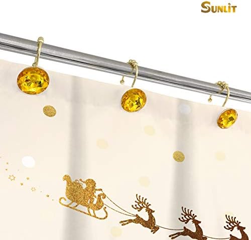 Sunlit Luxury Design Round Yellow Diamond Crystal Gem Bling - Image 4