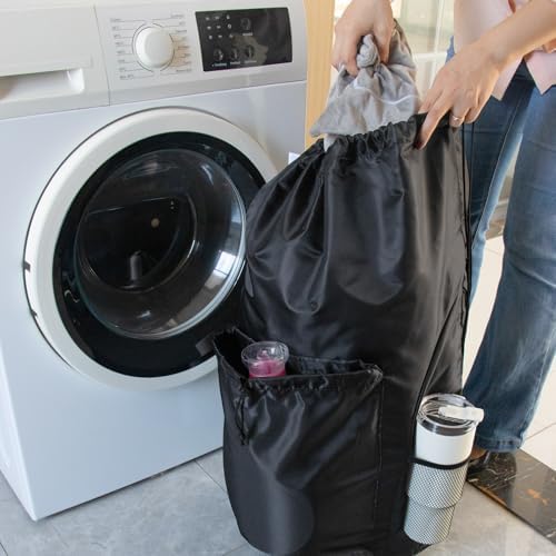 Polecasa Heavy Duty Backpack Laundry Bag, 2-3 Loads, Padded Straps - Image 6