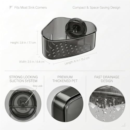 2PCS Corner Sink Organizer Rack - Image 2