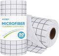 AIDEA Microfiber Cleaning Cloth Roll-50PK, Reusable Paper Towels 11.5×11.5" by AIDEAHOME