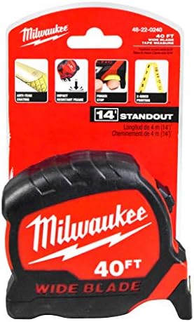 Milwaukee 48-22-0240 40 ft. x 1.3 in. Wide Blade Tape Measure by Unknown