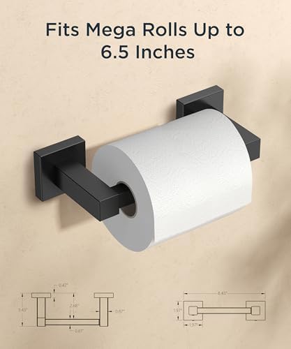 FORIOUS Commercial Toilet Paper Holder Wall Mount Bathroom Tissue Holder - Image 2