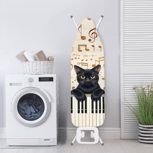 Cat Piano Print Ironing Board Cover Protector Music Note Print Iron Board Cover - Image 3
