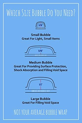 4 large rolls of Bubble Wrap total 700 feet, small bubbles 3/16 cushioning - Image 2