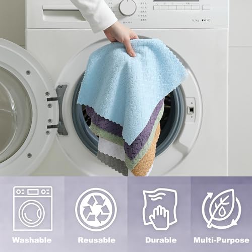 80 Pack Microfiber Cleaning Cloth Roll Reusable Paper Towels 12"x12" Tear Away - Image 5