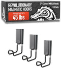 GATOR MAGNETICS MEGA 3 in Closed Hooks, 45 lb Magnetic Hooks – 3 Pack by GatorMagnetics