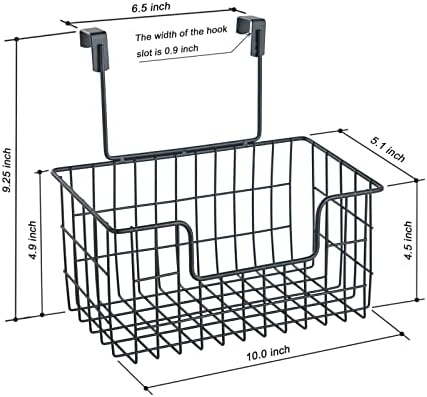 JUNCHU CHERRY Wire Hanging Storage Basket 2 Packs, Wall Mounted Kitchen - Image 3