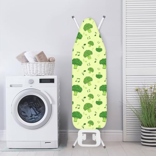 Broccoli Ironing Board Cover 15x54 Inch, Music Note Steam Iron Covers 3 - Image 3