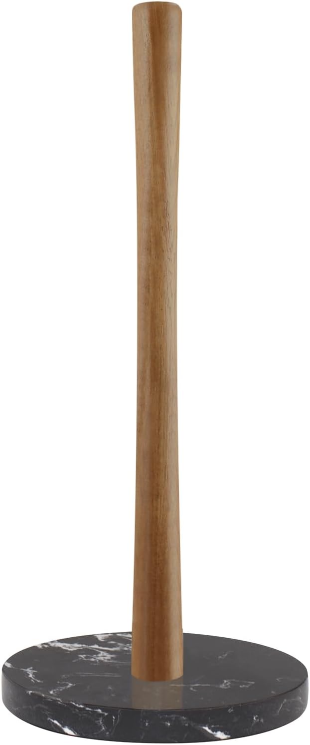 Buruis Acacia Wood Paper Towel Holder by KeepYourBathroomKitchenandHomeOrganized